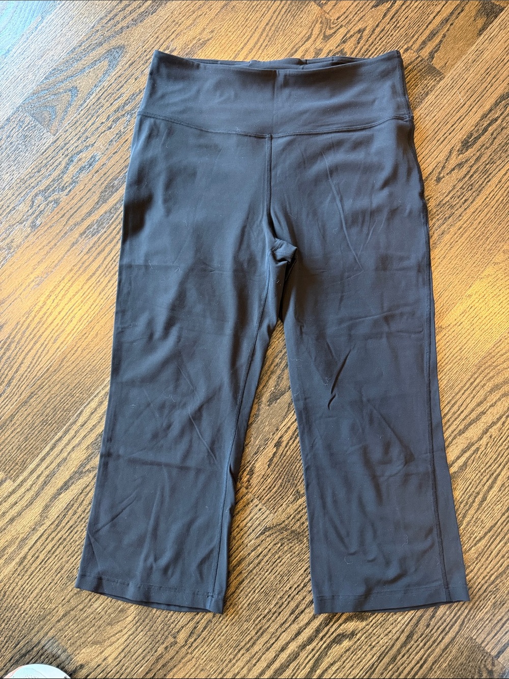 lululemon Black High-Rise Crop Flare Leggings